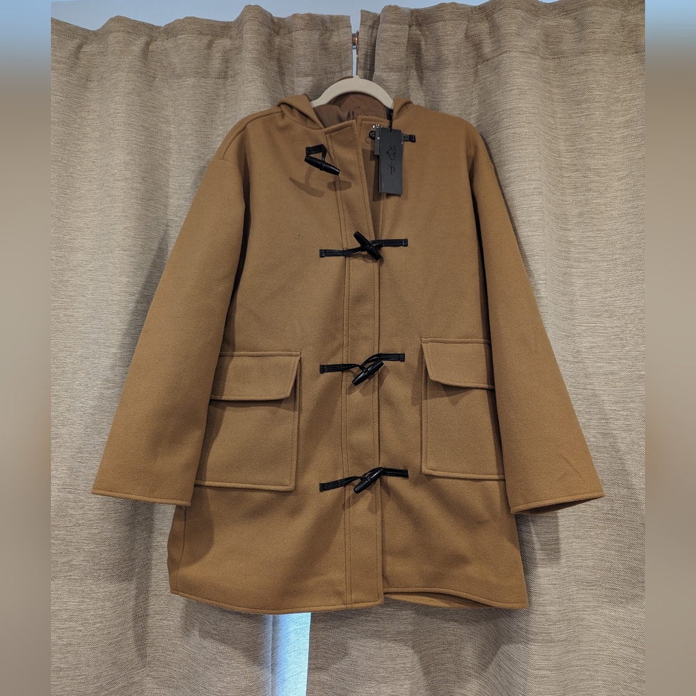 RD Style Hooded Jacket in Camel